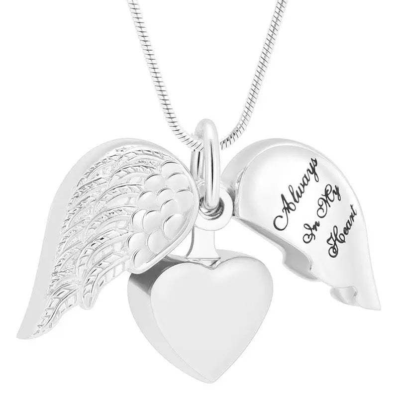 Double Layer Heart Urn Pendant — color variants