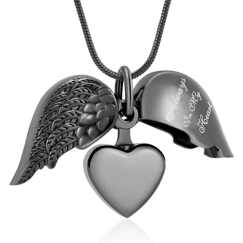 Double layer can be opened heart urn pendant memory pendant