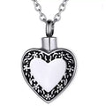 Heart Keepsakes Pendant for Ashes Keep In Memorial