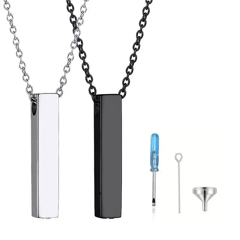 New Design Ashes Straight Bar Pendant for Men and Women