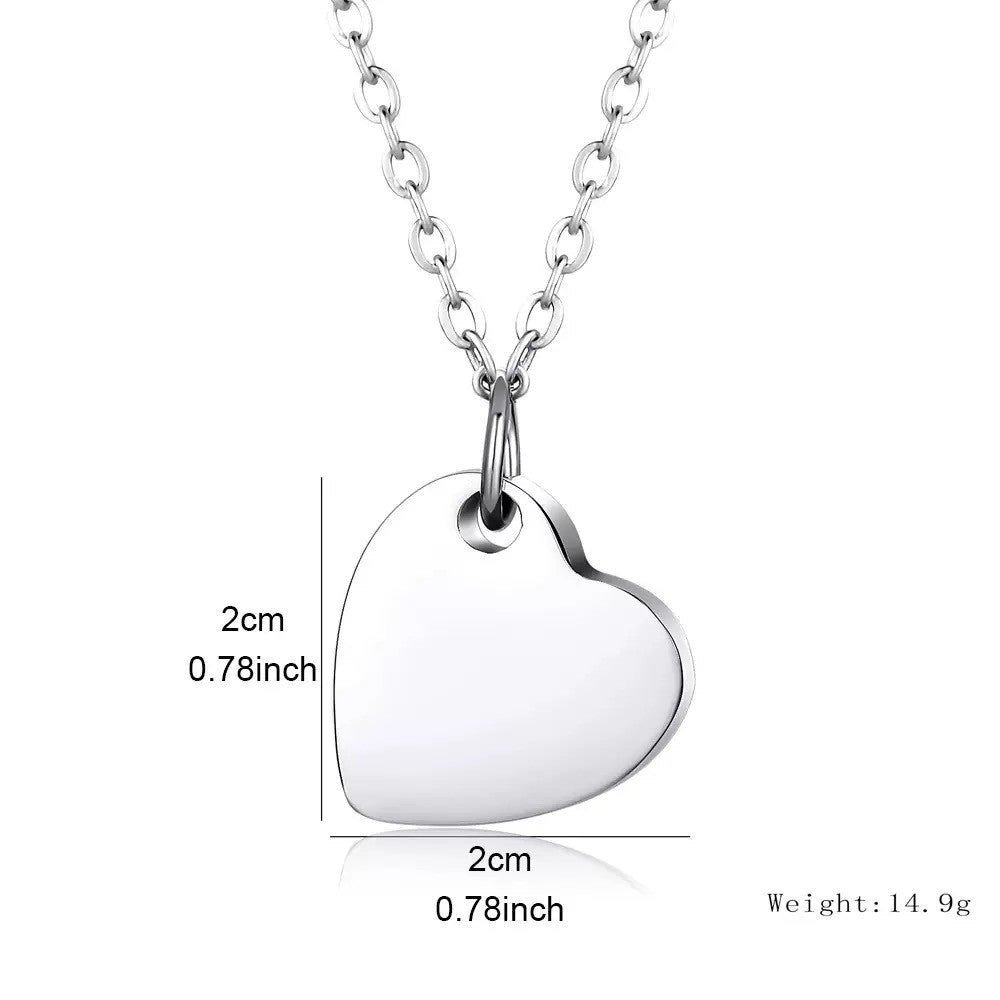 Heart Cremation Urn Pendant — dimensions
